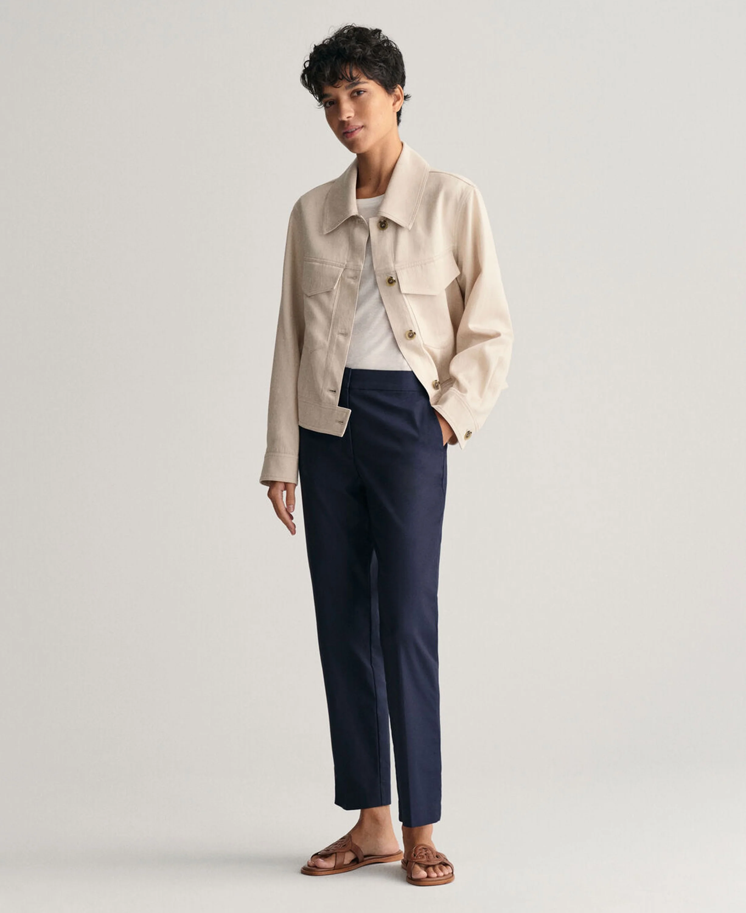 Slim Cigarette Slacks - Evening Blue - Image 6