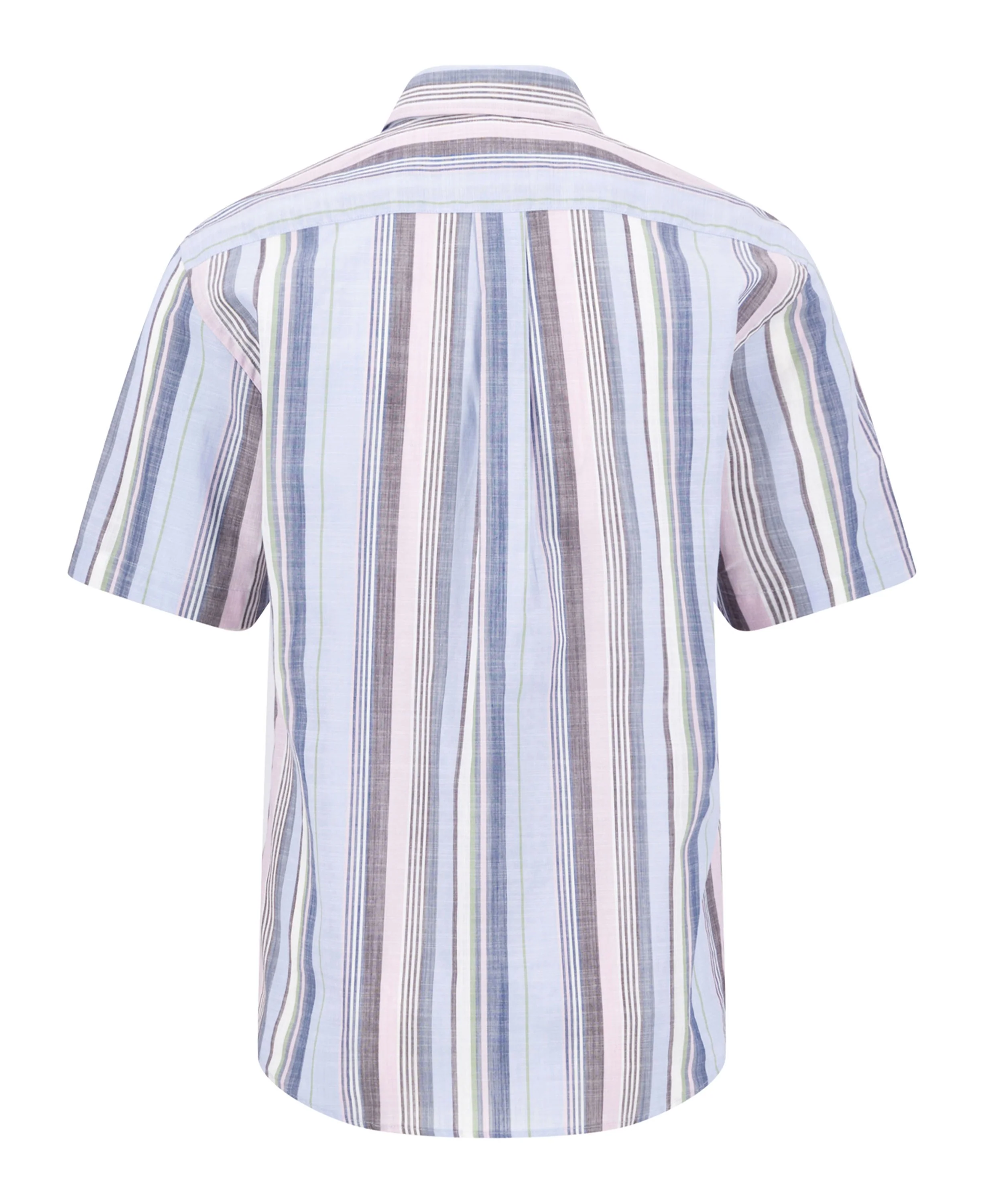 Slub Stripe Button-down - Aubergine - Image 2