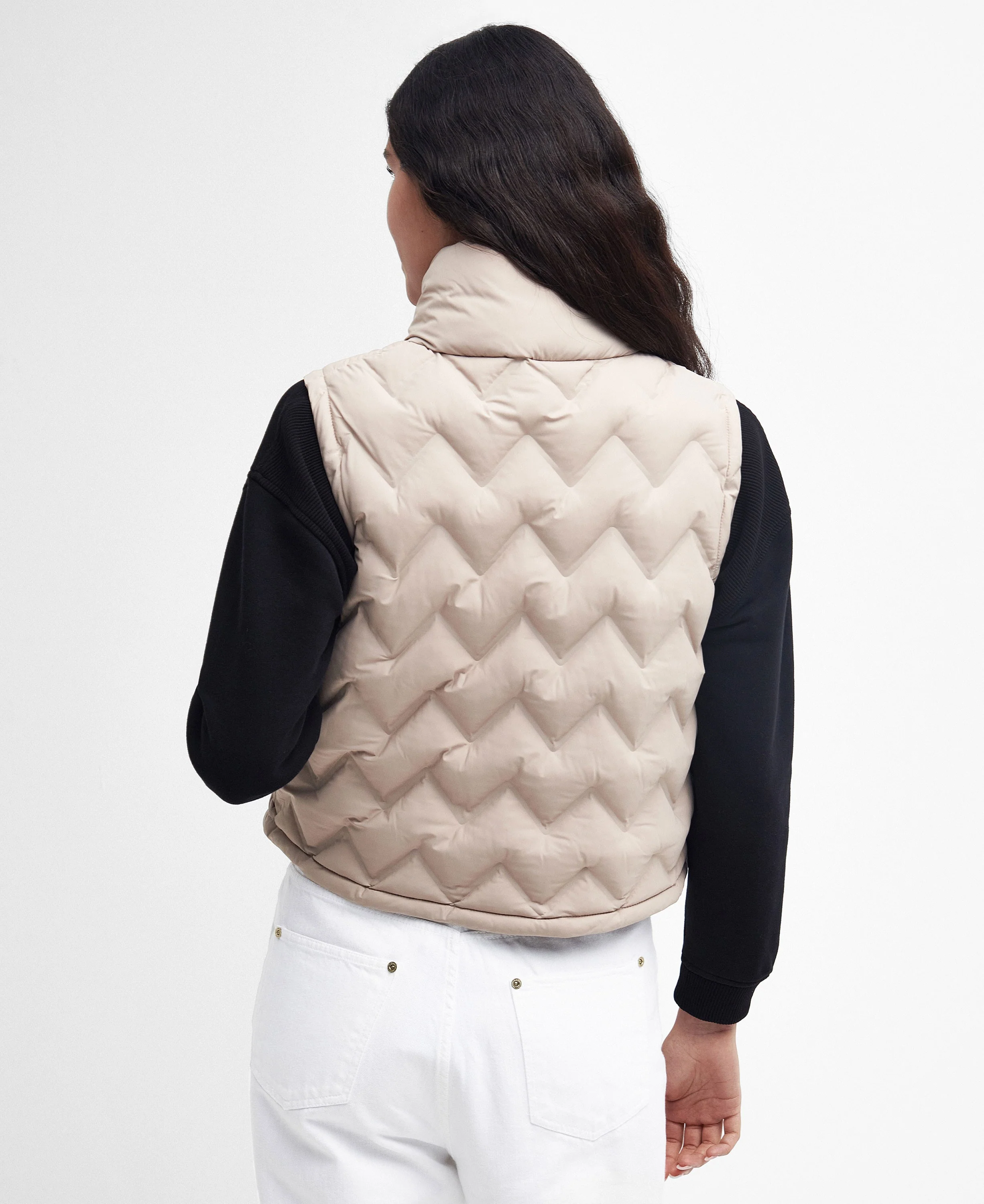 Smithstone Quilted Gilet - Oat - Image 3