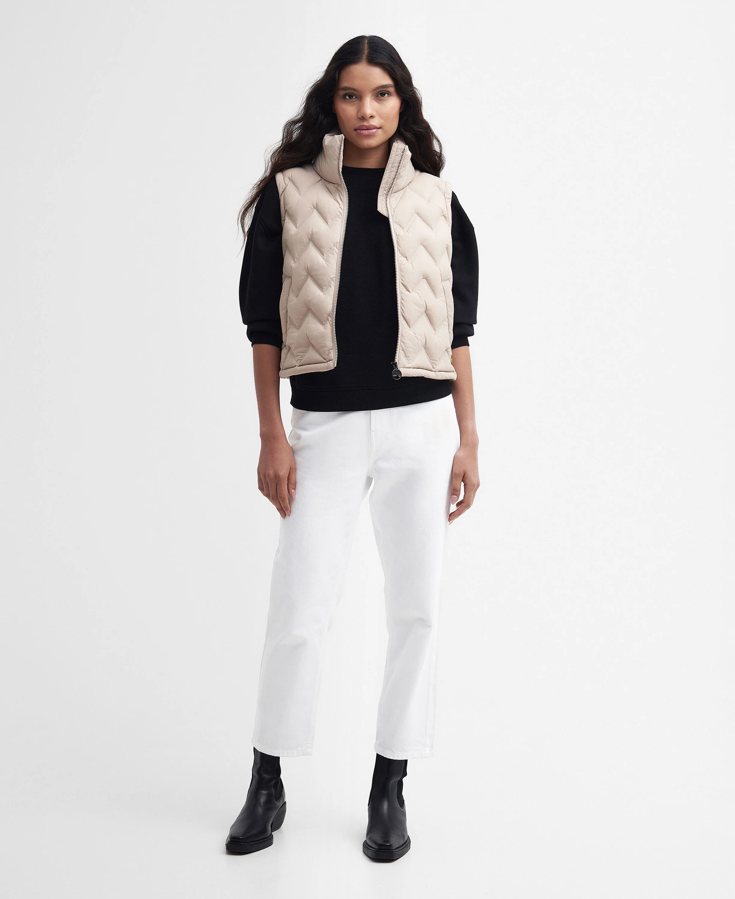 Smithstone Quilted Gilet - Oat - Image 4