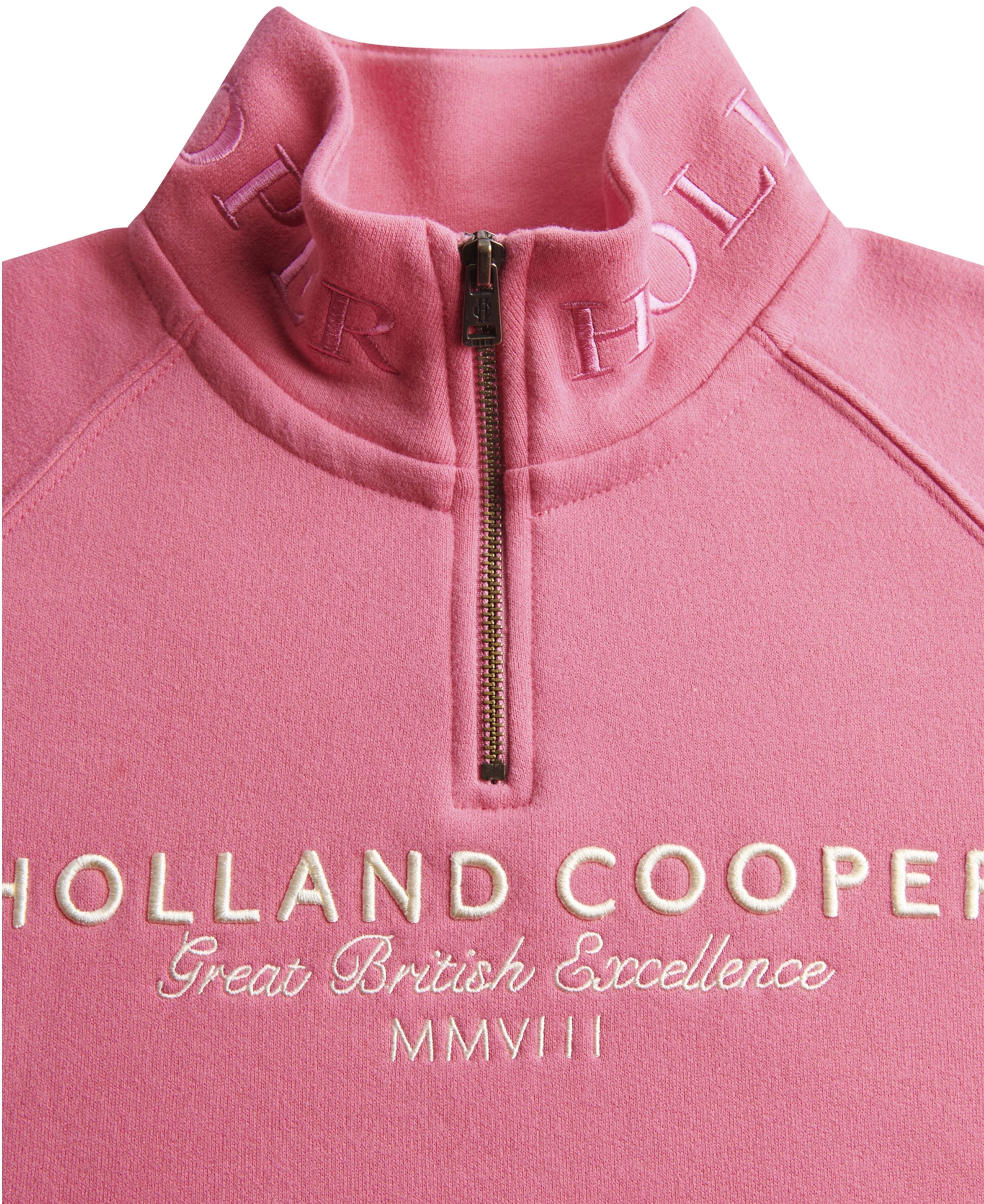 Sporting Goods Zip Henley - Peony Pink - Image 2
