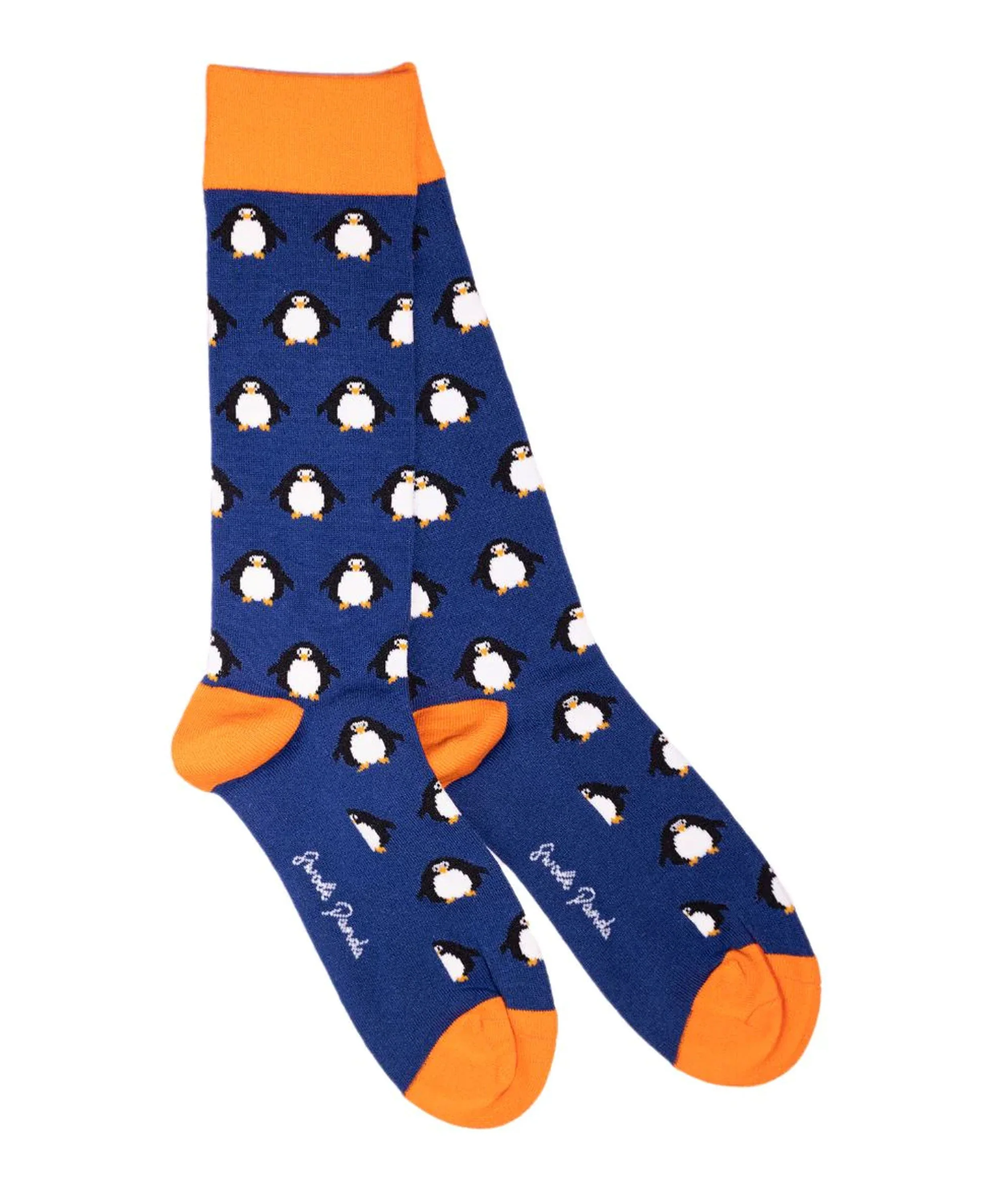 Patterned Socks - Navy Penguin