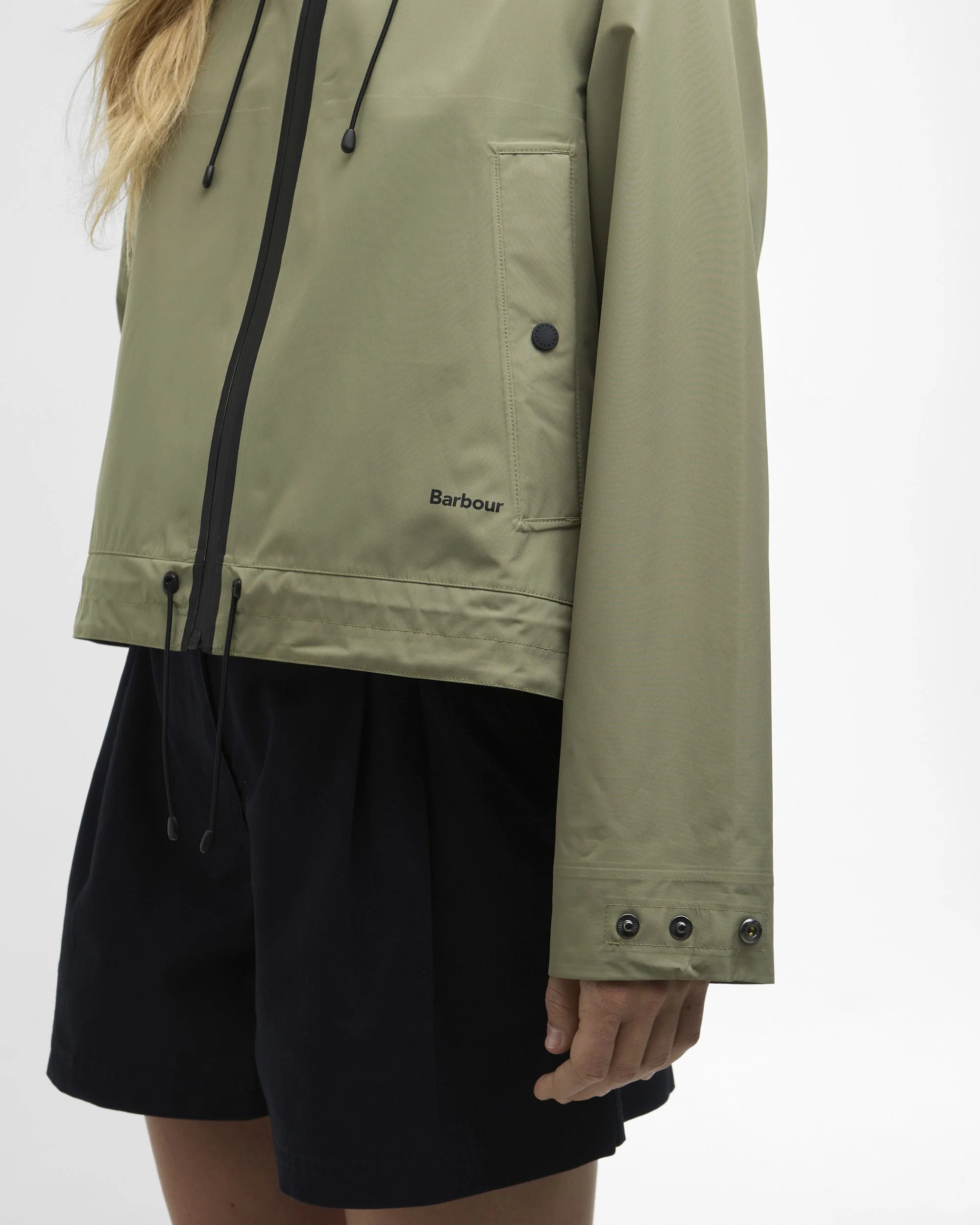 Thorpe Waterproof Jacket - Bleached Olive/Fondant - Image 6