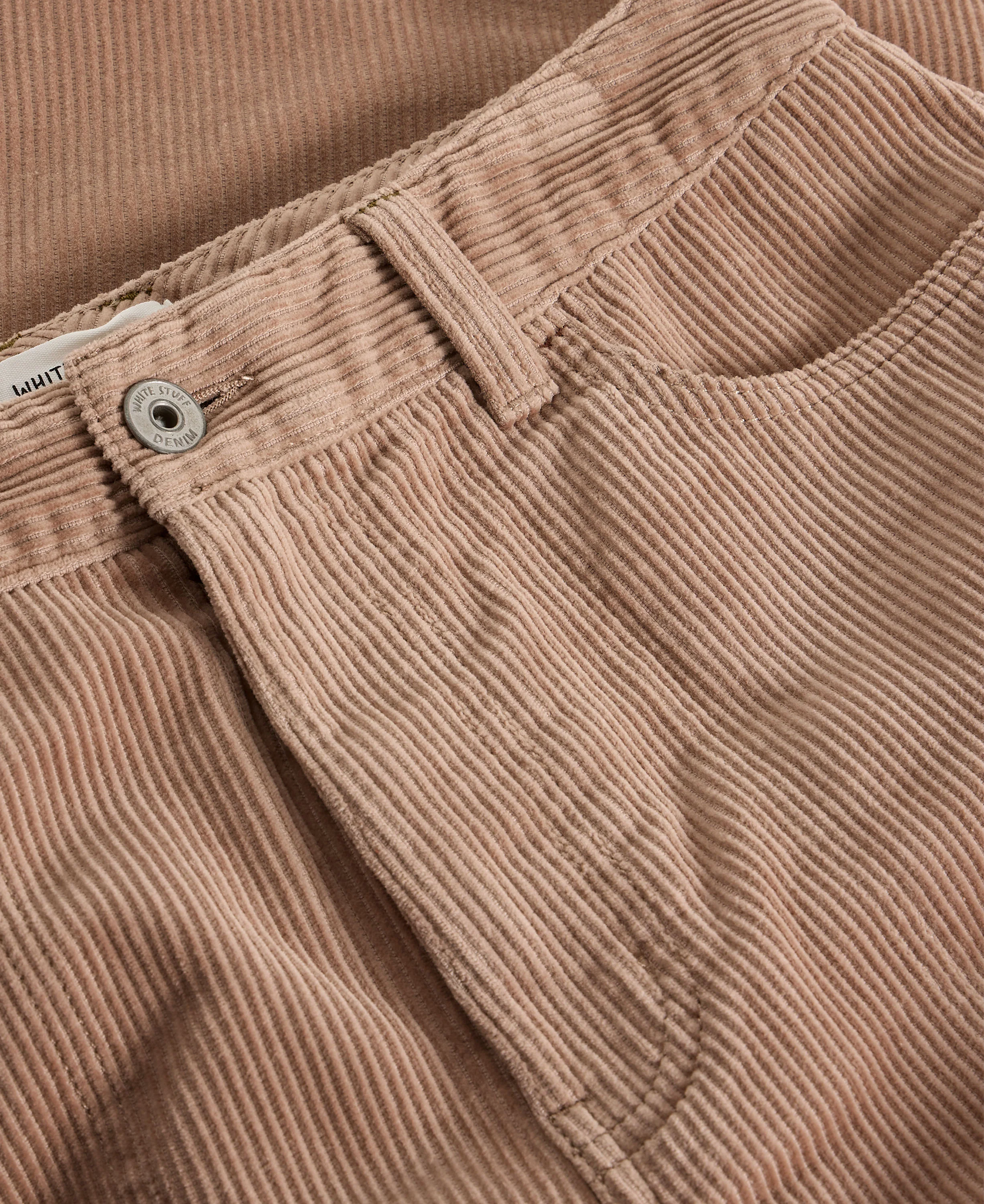 Tia Cord Wide Leg Crop - Light Natural - Image 5