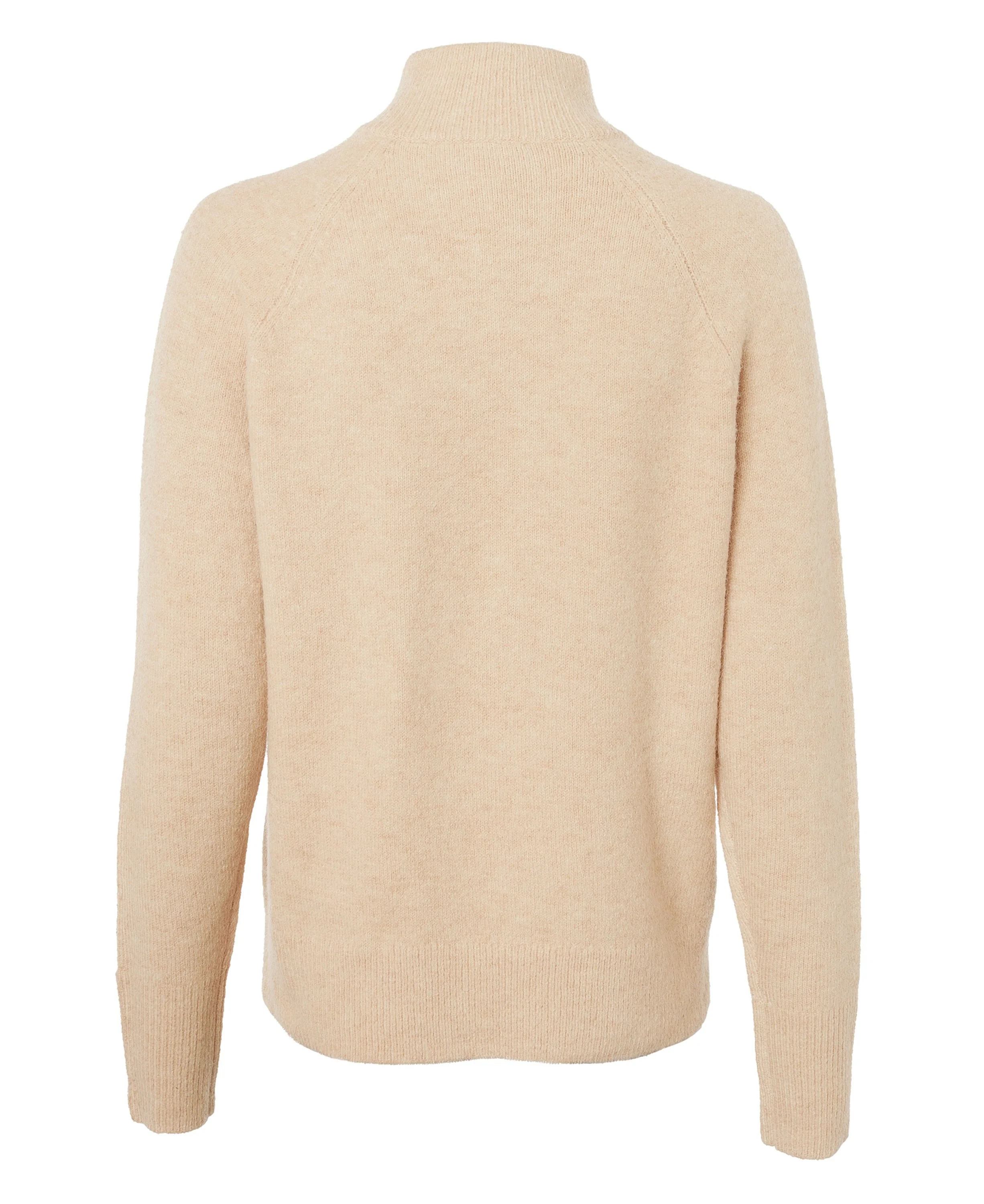 Tori Half Zip Knit - Light Camel - Image 7