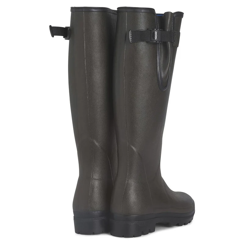 Vierzonord Neoprene Lined Wellington Boot - Marron Foncé - Image 3