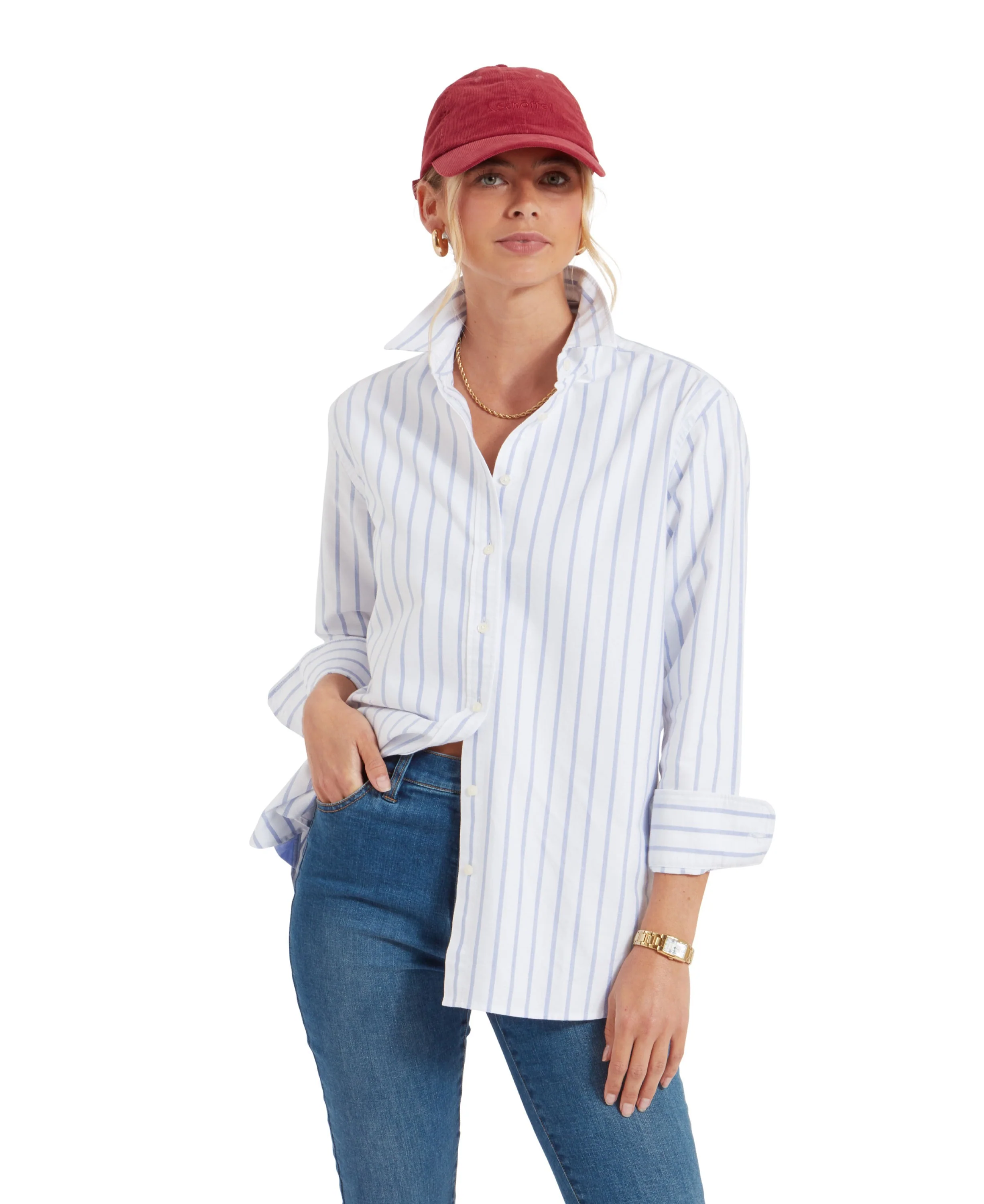 Walberswick Oxford Shirt - Blue Stripe - Image 2
