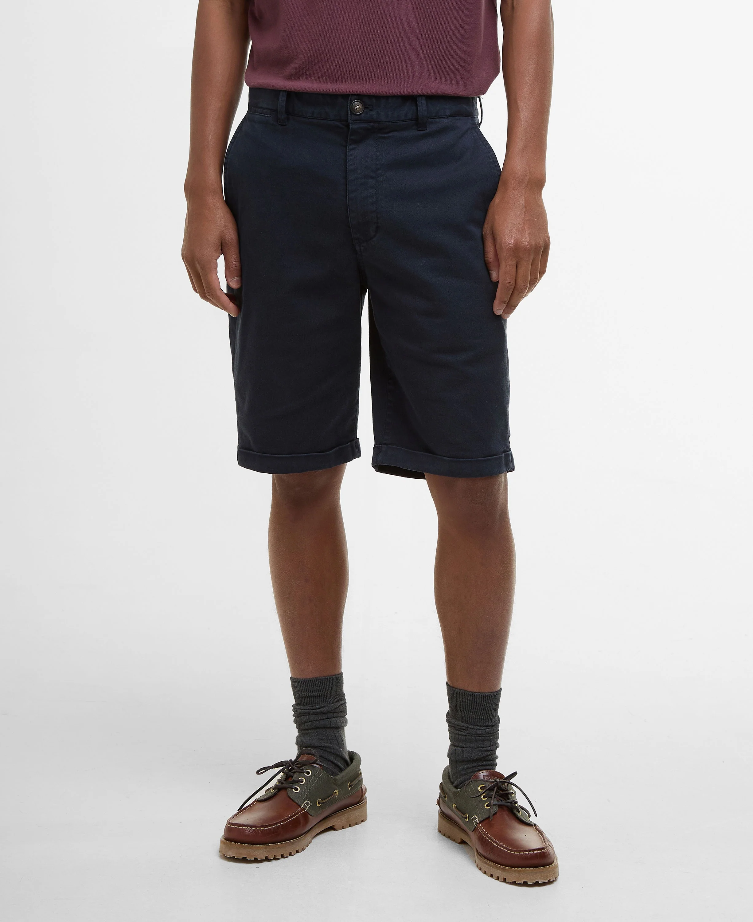 Washed Twill Chino Short - Dark Navy - Image 3
