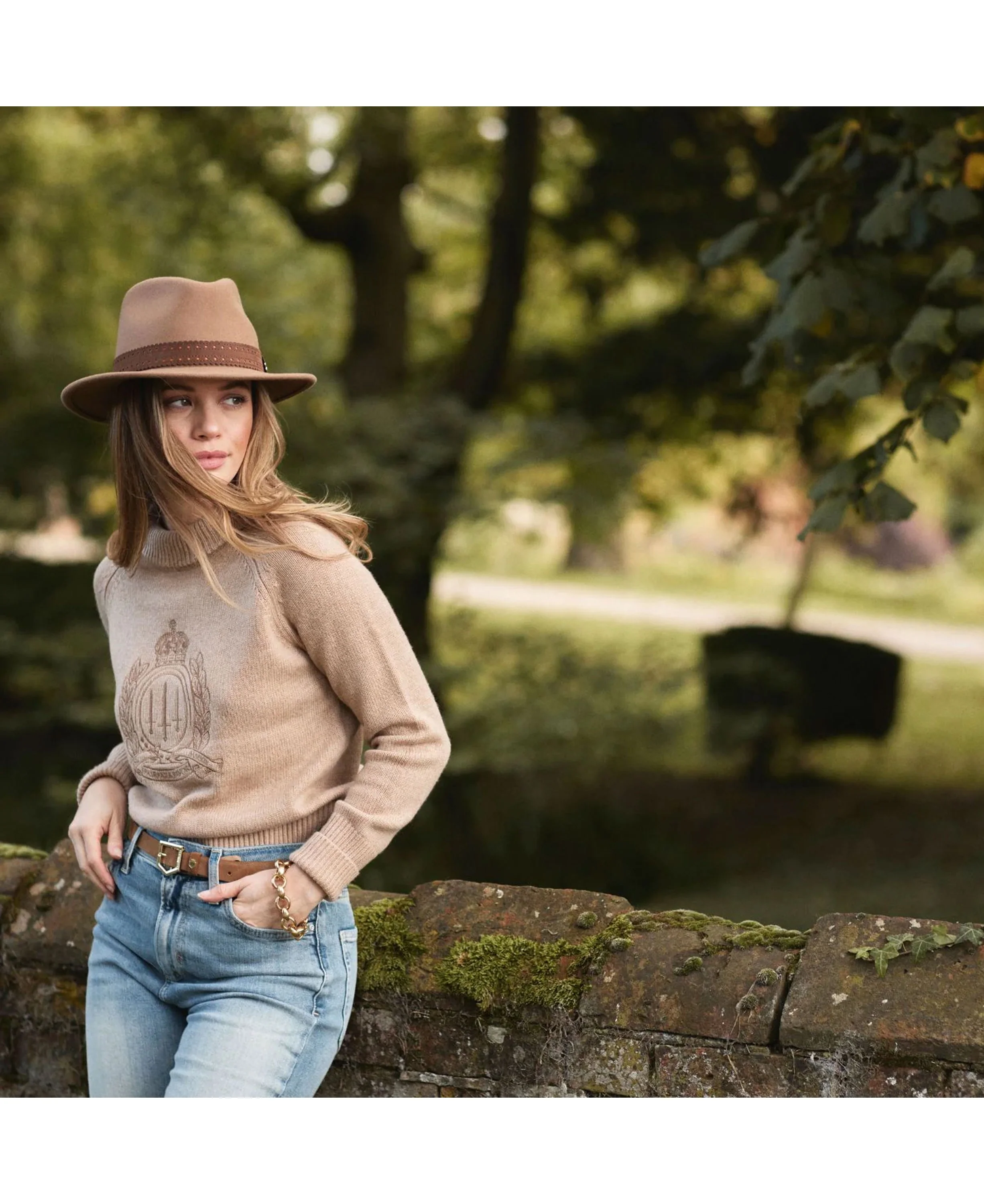 x Fairfax & Favor Waveney Fedora - Camel - Image 2
