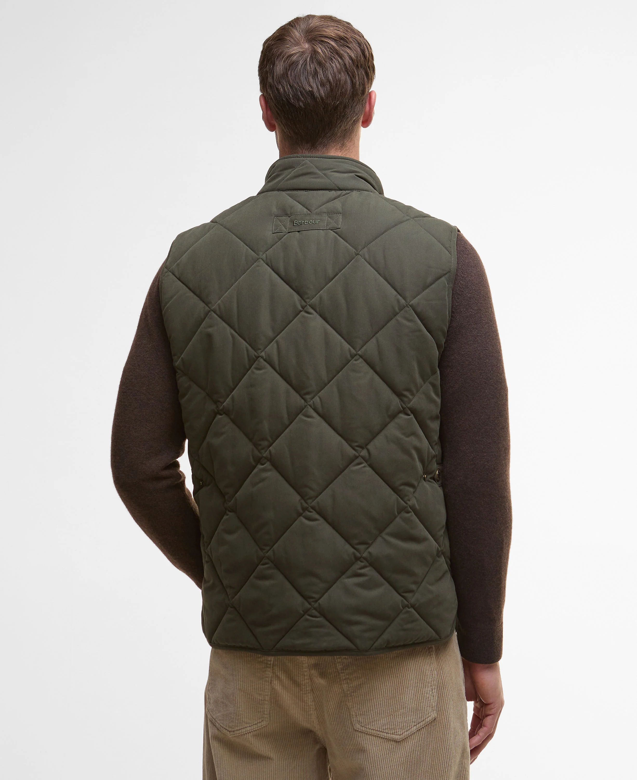 Winter Lowerdale Quilted Gilet - Dark Olive - Image 3