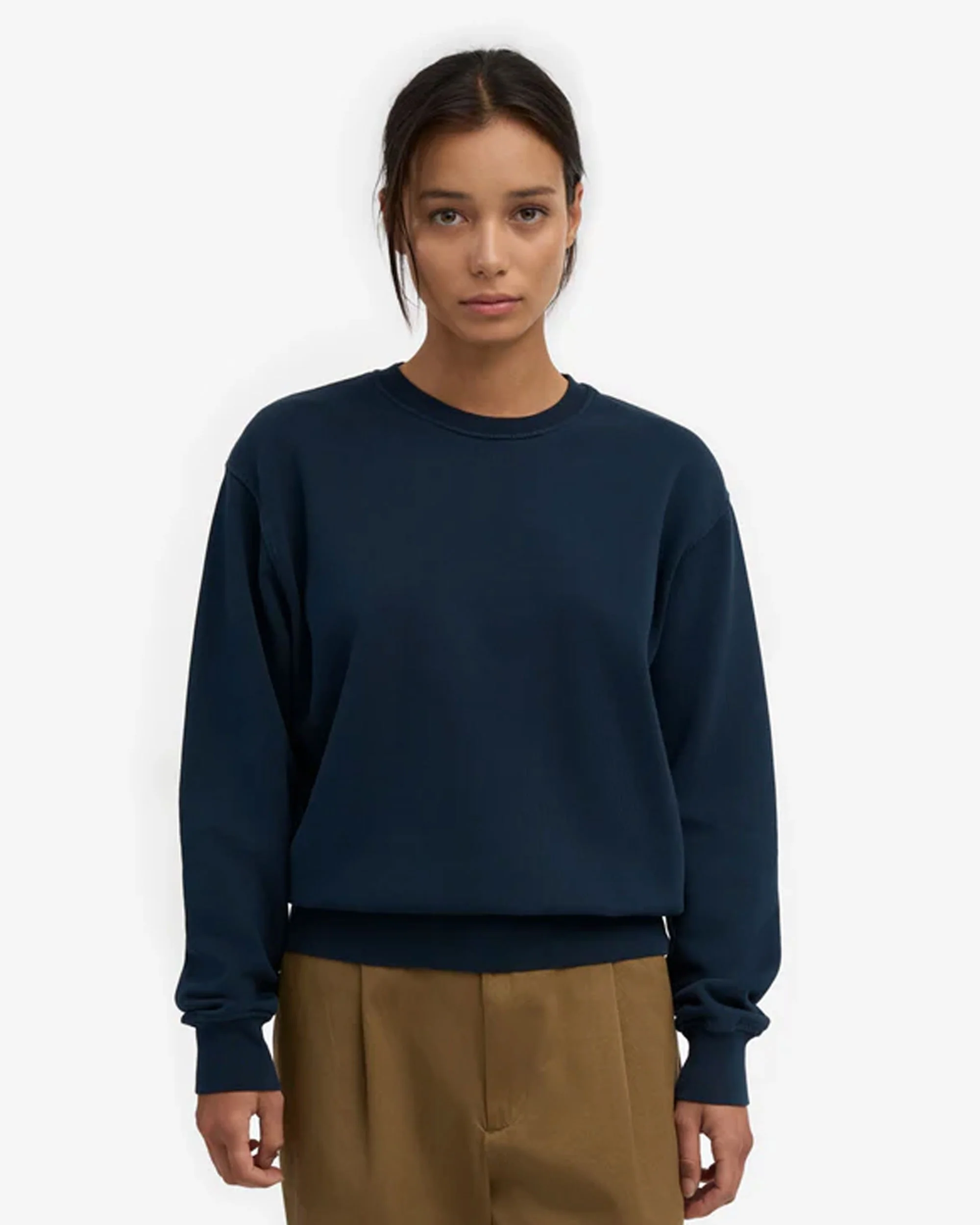 Women Classic Organic Crew - Navy Blue - Image 2