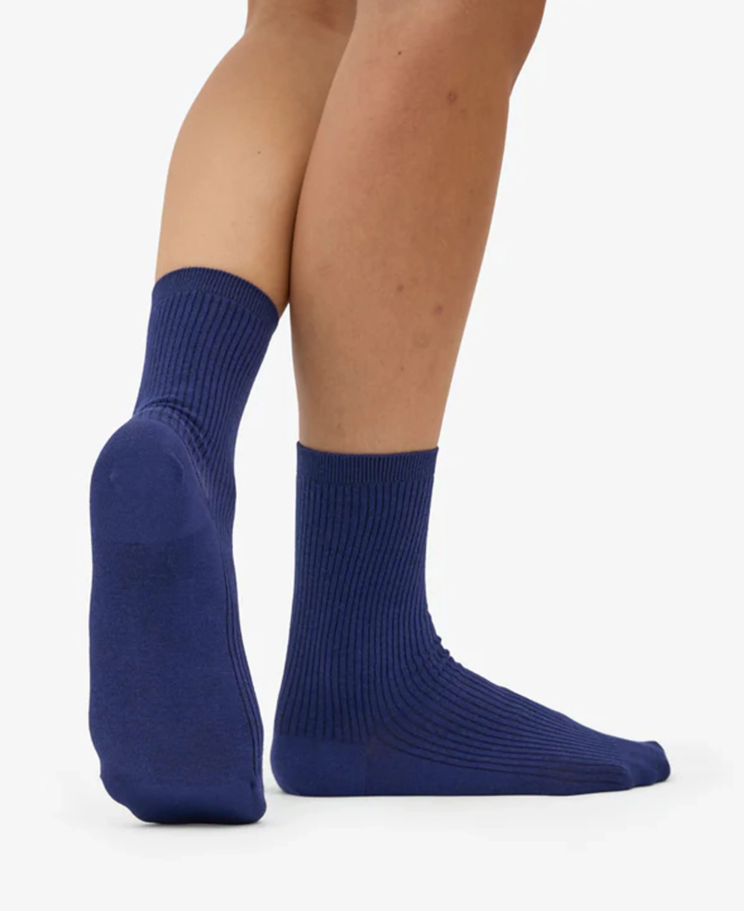 Women Classic Organic Sock - Marine Blue - Image 3