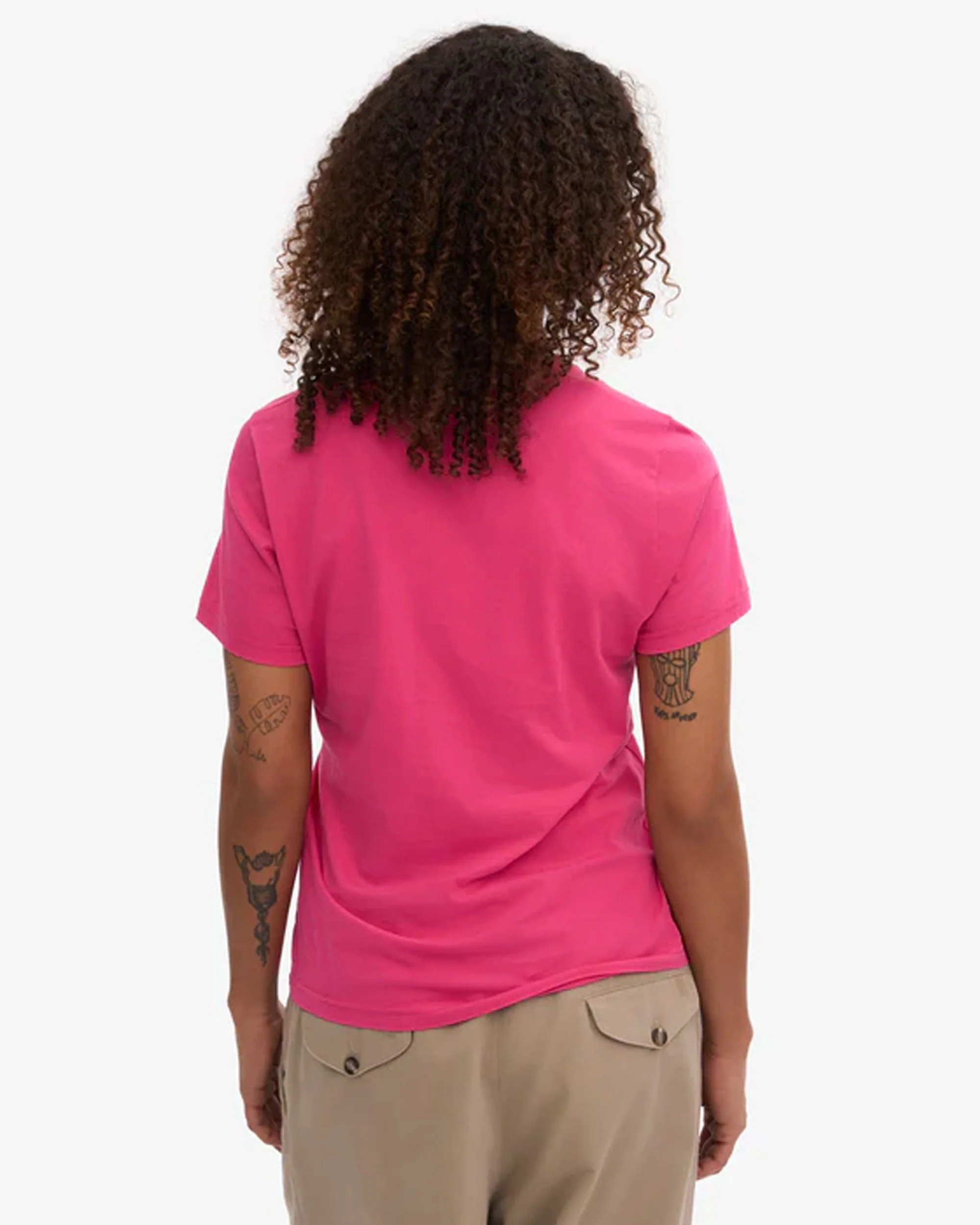 Women Light Organic Tee - Bubblegum Pink - Image 4