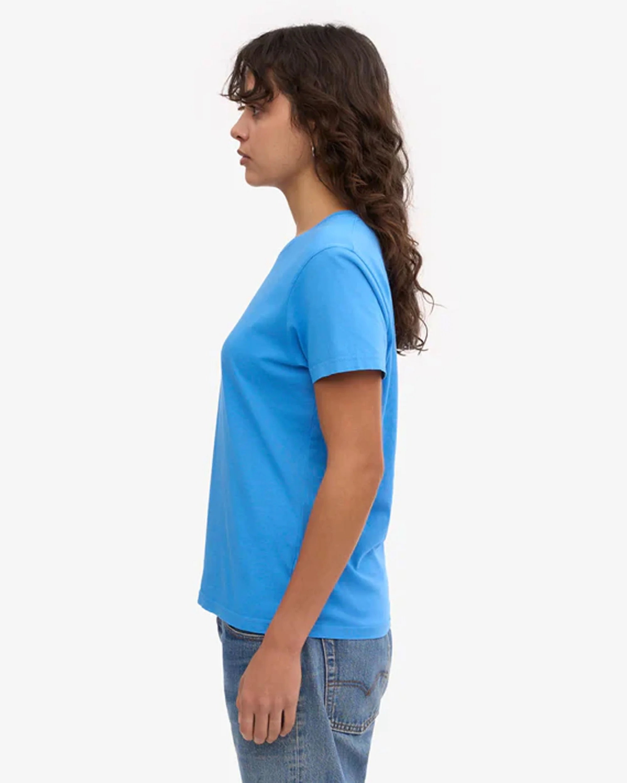Women Light Organic Tee - Pacific Blue - Image 3
