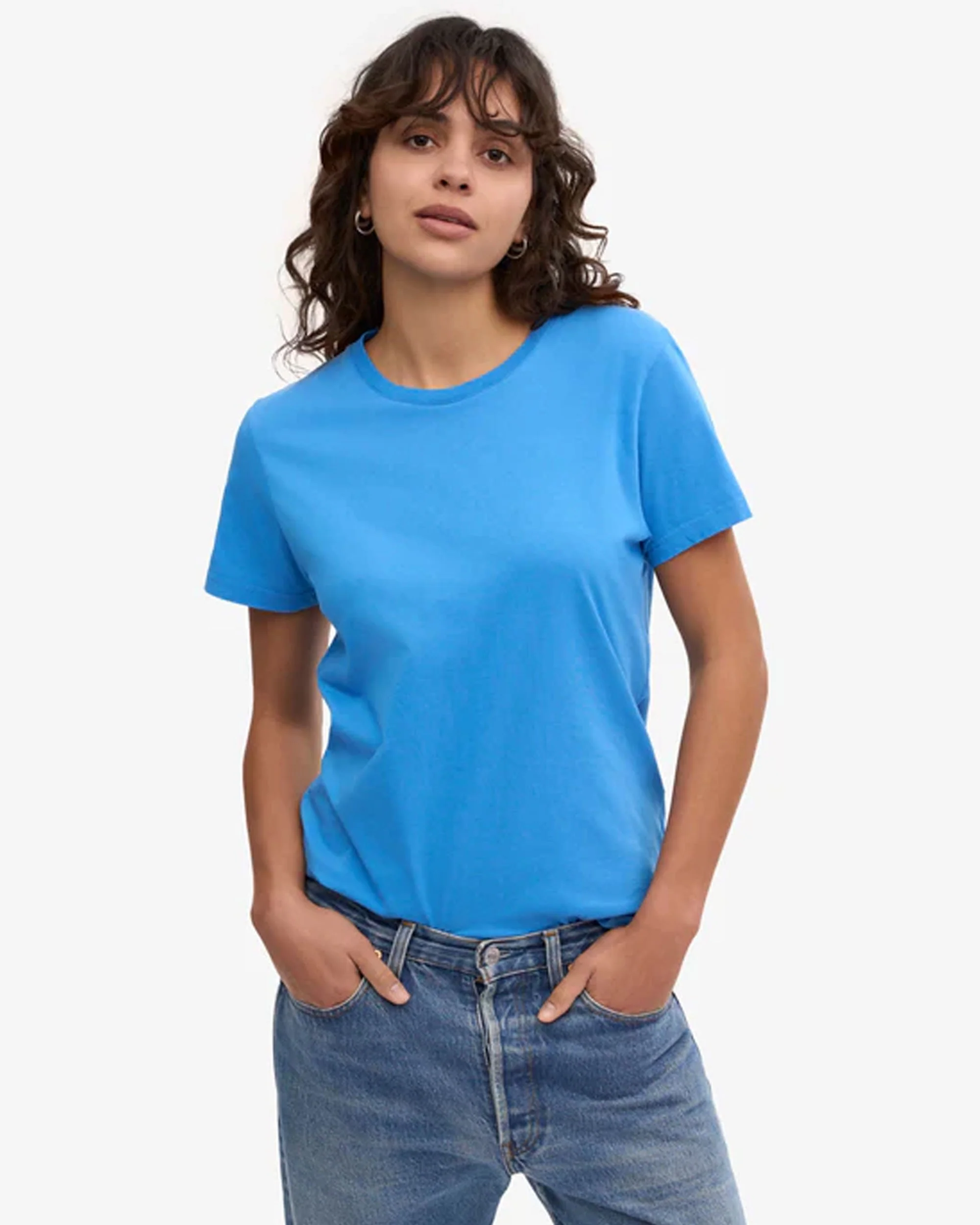 Women Light Organic Tee - Pacific Blue - Image 5