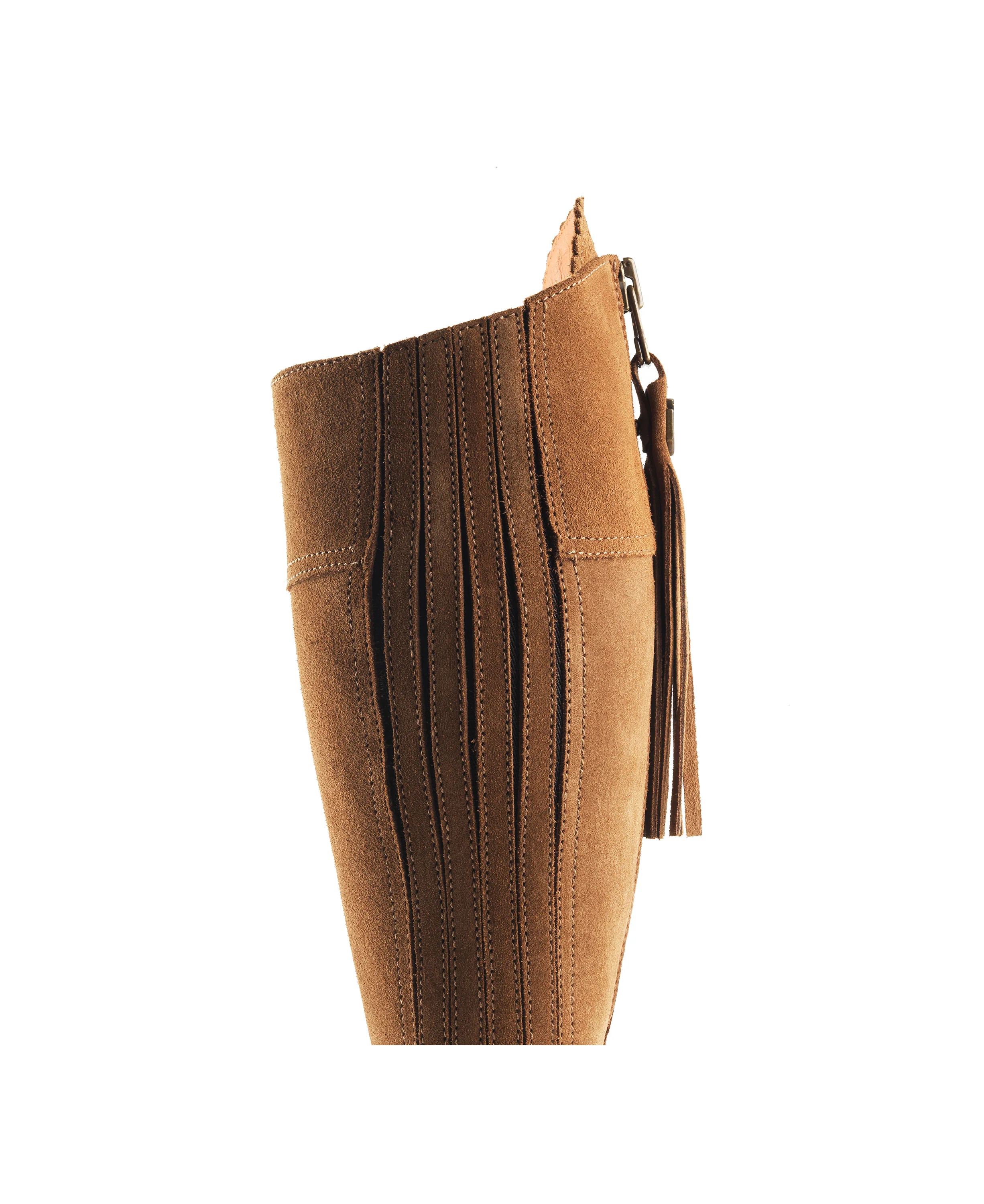 Regina Heeled Boot - Tan - Image 6