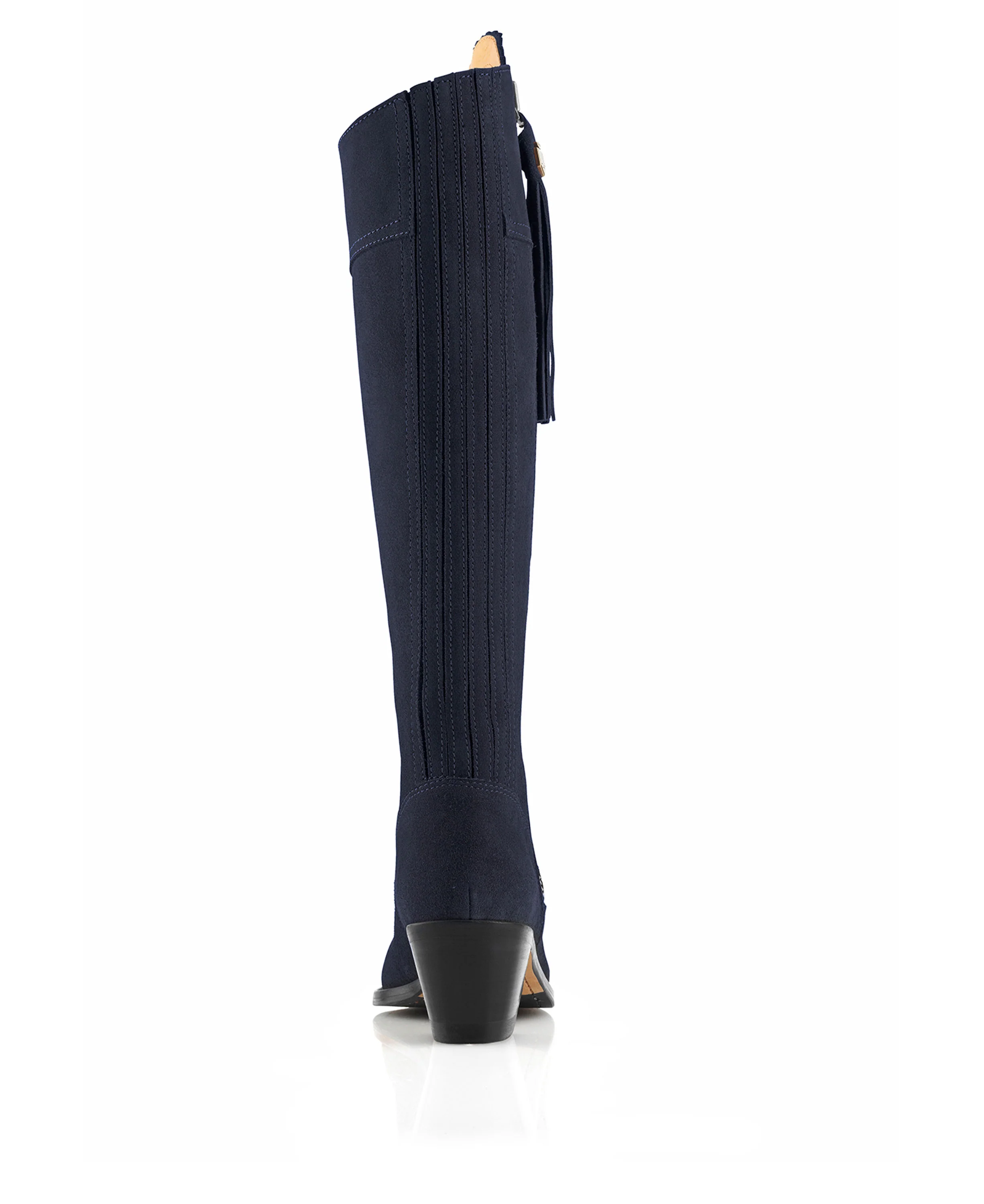 Regina Heeled Boot - Navy - Image 4