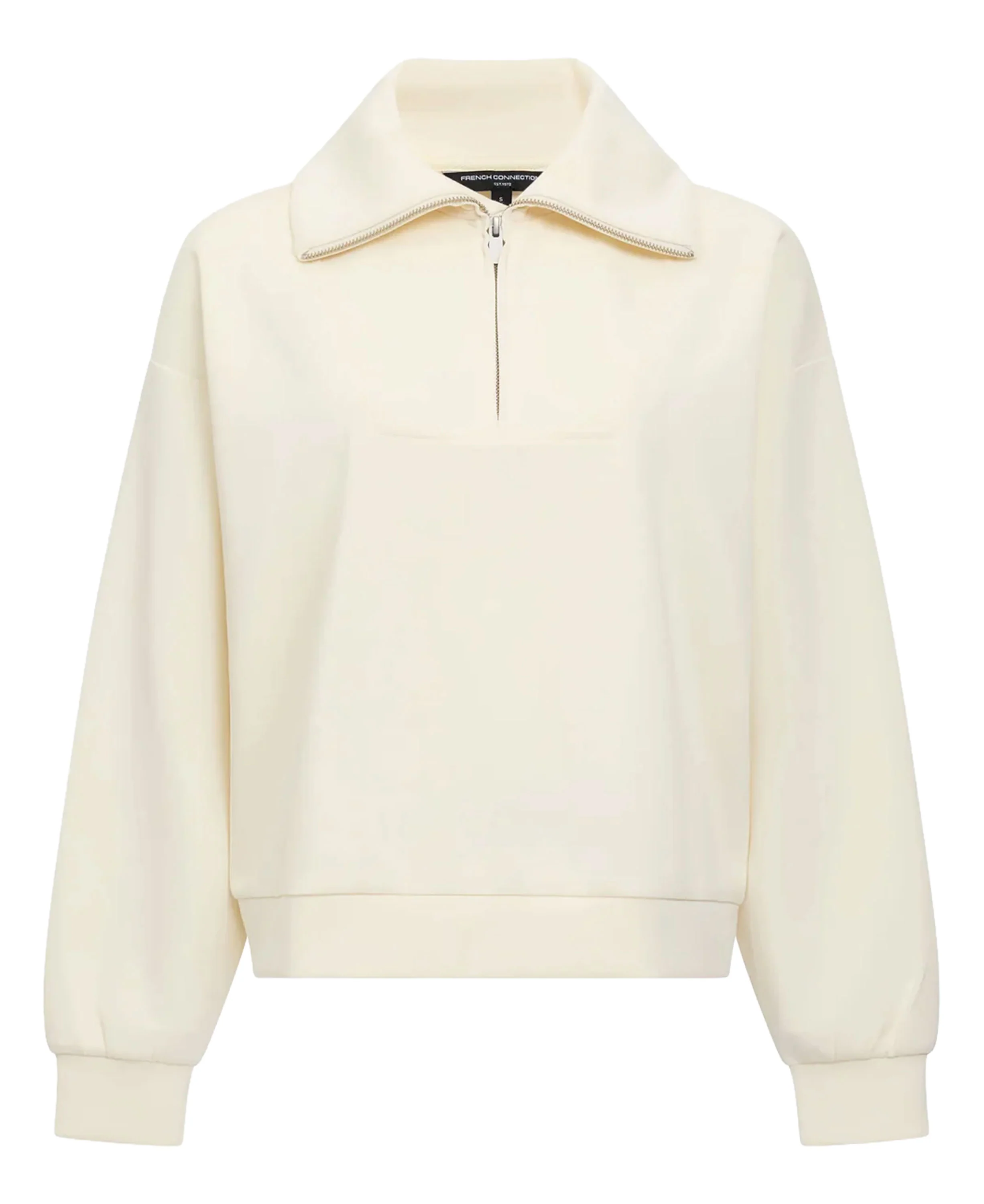 Wren Half Zip Sweatshirt - Porcelain Cream