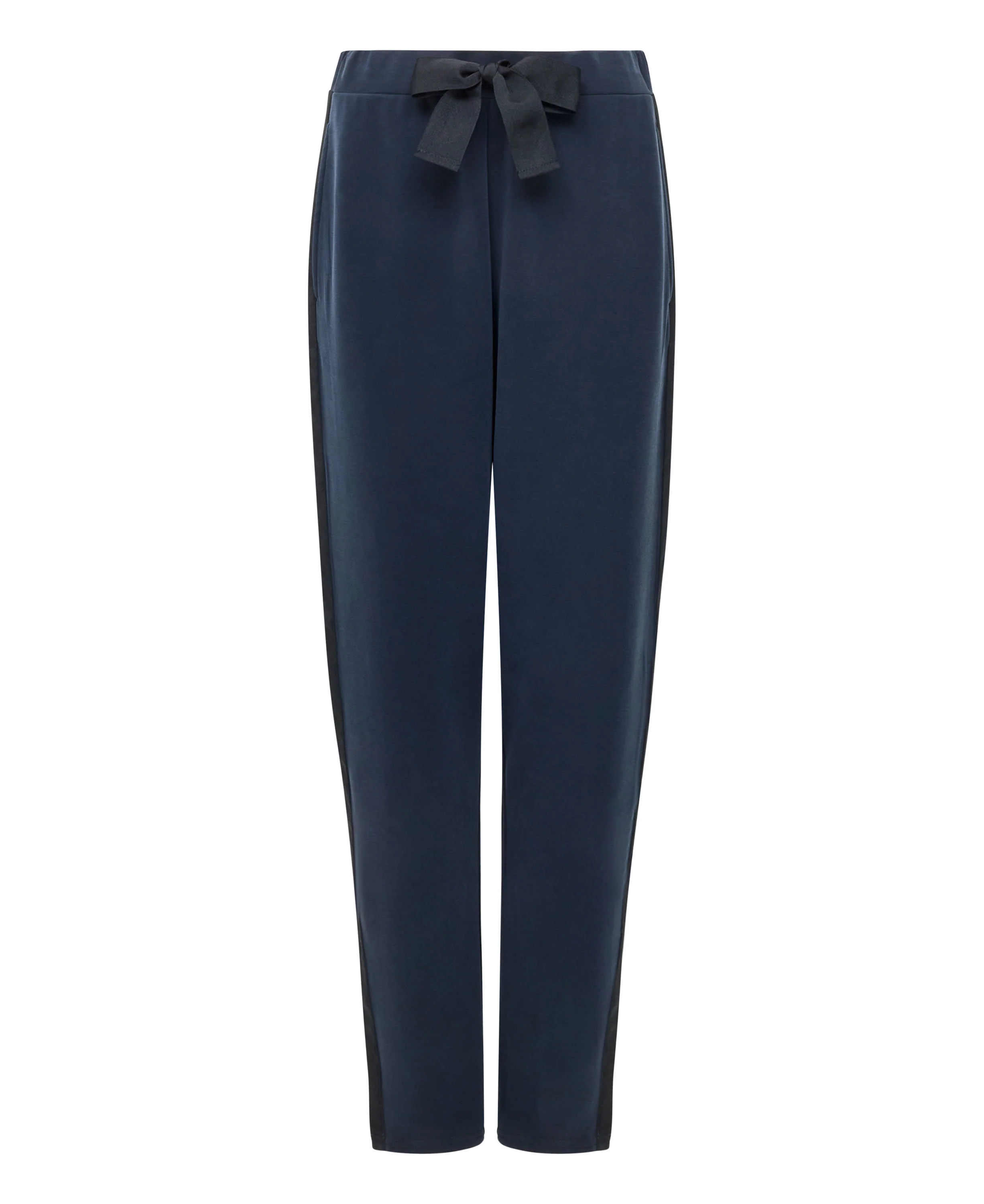 Wren Side Trim Tie Waist Trousers - Navy/Black